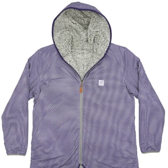 NIB USA PALM 🌴Reversible Sherpa Full Zip Hoodie - Picture 4 of 15